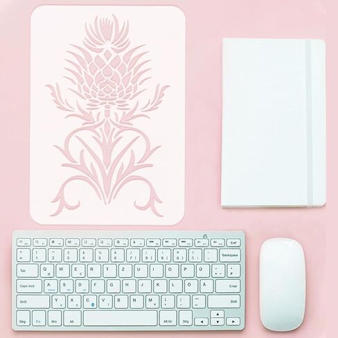 FINGERINSPIRE Cartoon Axolotl Stencil 8.3x11.7inch Cute Axolotl Painting Stencils Reusable Axolotl Under The Sea Templates Seaweed Stones Drawing Templates for Wall Fabric Tiles Floor Paper Wood in Kuwait