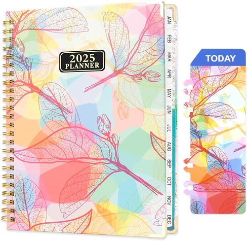 2025 Planner - Weekly and Monthly Planner 2025 Calendar Monthly Planner Daily Planner Agendas, January - December 2025, Spiral Bound, Office Home School Supplies for Women & Men, A5 (6.3" x 8.5") Pink in Kuwait