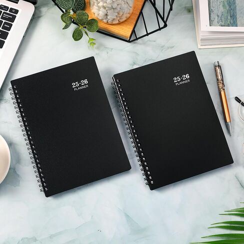 Planner 2025-2026 - Academic Planner 2025-2026, JUL 2025 - JUN 2026, 6.3'' × 8.4'', Weekly & Monthly Planner, Notes, Thick Paper, Twin-wire Binding, Back Pocket in Saudi Arabia
