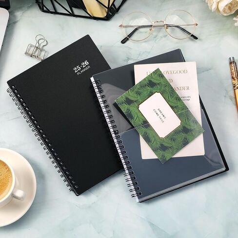 Planner 2025-2026 - Academic Planner 2025-2026, JUL 2025 - JUN 2026, 6.3'' × 8.4'', Weekly & Monthly Planner, Notes, Thick Paper, Twin-wire Binding, Back Pocket in Saudi Arabia