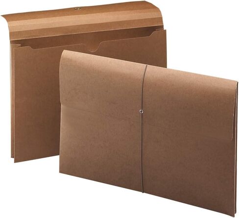 Smead Expanding File Wallet with Flap and Hook and Loop Closure, 2" Expansion, Legal Size, Redrope, 50 per Box (77145) in Kuwait