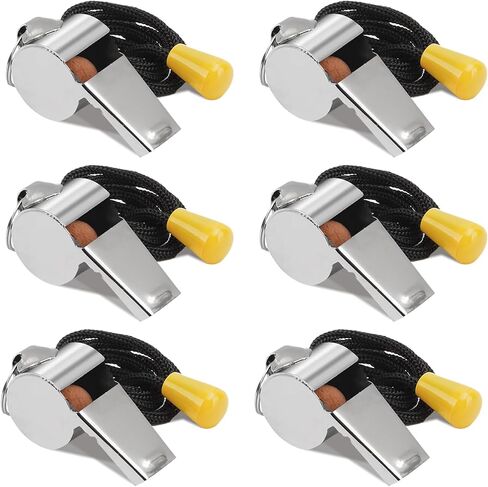 Whistle, Whistle for Coaches, Whistle for Teachers, Whistles, Whistles for Adults with Lanyard, Stainless Steel Sports Whistle, Loud Crisp Sound Whistles for Referees, Coaches, Polices, Training in Saudi Arabia