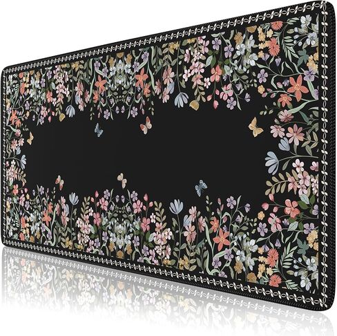 حصيرة مكتب Haocoo Floral ، حصيرة مكتب أخضر للوحة المفاتيح والماوس ، وسادة الماوس XL مع قاعدة مطاطية غير انزلاقية ، حصيرة كمبيوتر مقاومة للماء لسطح المكتب ، وسادة الماوس الكبيرة للألعاب ، Office Women (Dark Green) in Kuwait