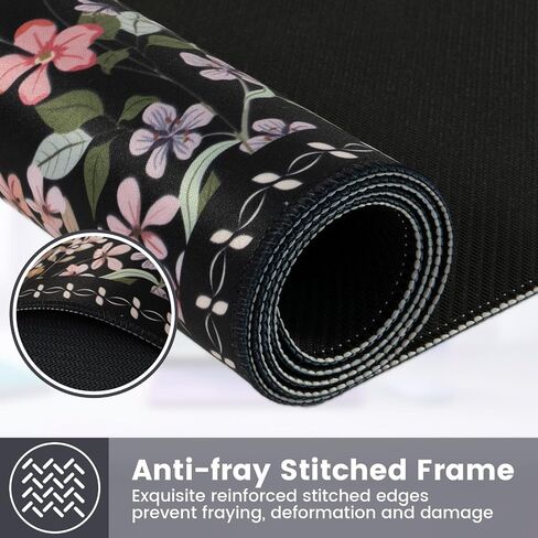 حصيرة مكتب Haocoo Floral ، حصيرة مكتب أخضر للوحة المفاتيح والماوس ، وسادة الماوس XL مع قاعدة مطاطية غير انزلاقية ، حصيرة كمبيوتر مقاومة للماء لسطح المكتب ، وسادة الماوس الكبيرة للألعاب ، Office Women (Dark Green) in Kuwait
