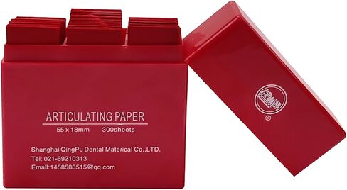 Dental Articulating Paper Strips, YOUYA DENTAL 300 SheetsThin Test Papers Articulating Paper & Film for Accurate Occlusal Bite Adjustment Testing, Dental Restoration Oral Care Supplies -55x18mm(Blue) in Saudi Arabia