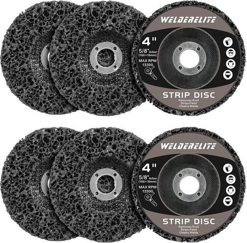 6-Pack 4-1/2" Paint Stripper Discs for Angle Grinder, Rust & Paint Removal Wheels for Metal and Wood – Black, Quick Sanding & Grinding in Saudi Arabia