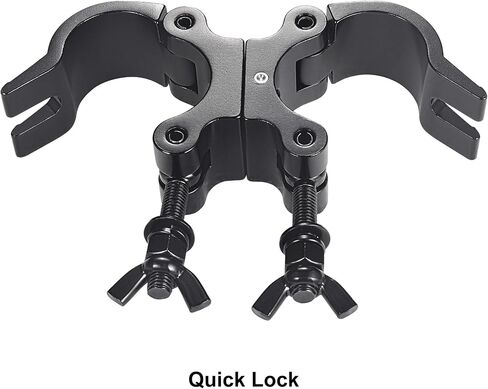 Pro TUV Swivel Truss Clamp Black 2 inch, 2 Packs GZhumin Heavy Duty 1100lb / 500kg Swivel Coupler 50mm Truss Clamps, Dual Head Turn As Needed Two 360 Degree Lighting Clamps, Fit truss OD 48-52mm / 2" in Saudi Arabia