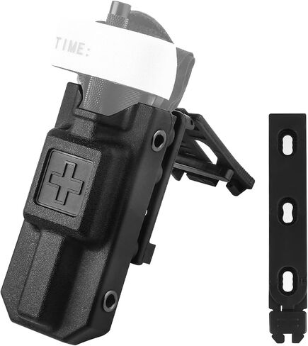 Locking Clip Tourniquet Holder, Belt Clip Tourniquet Kit Pouch for Holster Molle Tourniquet Holder Duty Belt Attachment Lock Clip Pouch Compatible for GEN 7 and Older Duty Belt Police Gear. in Saudi Arabia