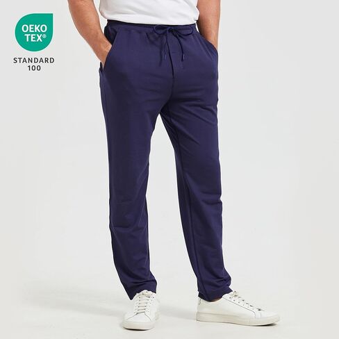 netdraw Men's Ultra Cozy Viscose Bamboo Sweatpants Cotton Lounge Casual Jogger Tapered Pants in Kuwait