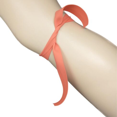 Disposable Tourniquet [Pack of 25] Orange 1" x 18 Inch Long Rolled and Banded Single-Use Elastic Latex-Free First Aid Tourniquets (25) in Saudi Arabia
