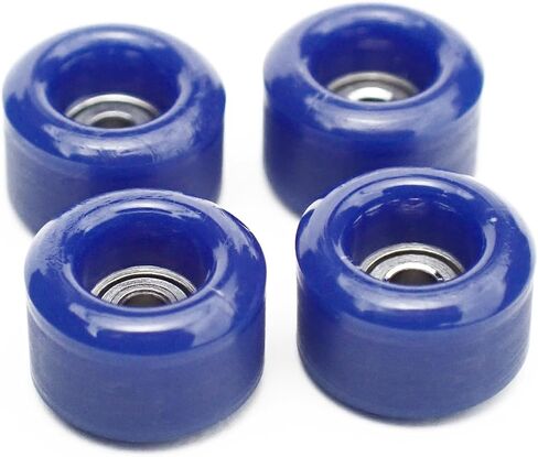 SPITBOARDS® Fingerboard Urethane Wheels 60D with Real Ball Bearings Professional CNC Quality - Black in Kuwait