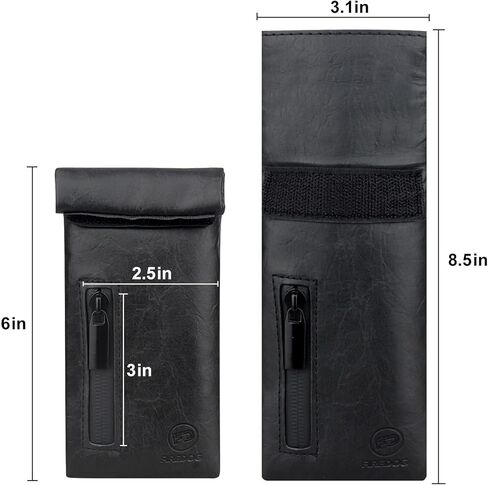 FIREDOG Smell Proof Bags, Carbon Lined Odor Proof Bag for Dog Tested 3"x6" Stash Travel Storage Pouch Pocket (Dark Red) in Kuwait