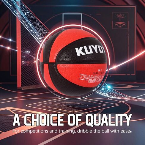 KUYOTQ 3LBS/3.3LBS/2.2LBS/ 29.5/28.5" Weighted Basketball Composite Indoor Outdoor Heavy Trainer Basketball for Improving Ball Handling Dribbling Passing and Rebounding Skill (deflated, Size 7/6) in Saudi Arabia