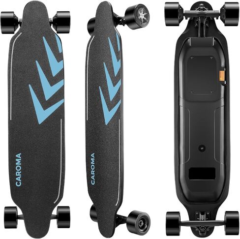 Caroma Electric Skateboard with Remote, 1200W/350W Brushless Motor, 28Mph/12Mph Top Speed, Built-in Intelligent BMS, Electric Longboard for Adults ＆Teens in Saudi Arabia