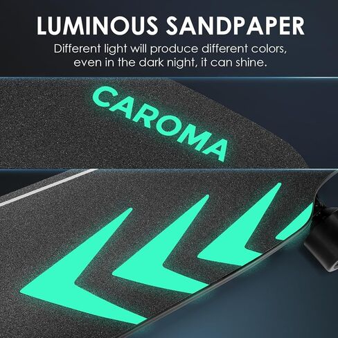 Caroma Electric Skateboard with Remote, 1200W/350W Brushless Motor, 28Mph/12Mph Top Speed, Built-in Intelligent BMS, Electric Longboard for Adults ＆Teens in Saudi Arabia