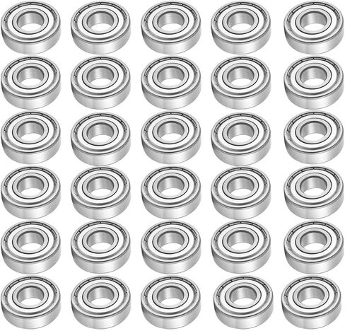 100 PCS 608-ZZ Ball Bearing 8mm x 22mm x 7mm Double Metal Sealed Shielded for Electric Motor, Skateboards, Inline Skates, Household Appliances in Saudi Arabia