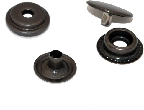 100pcs 15mm Stainless Steel Fastener Snap Press Stud Cap Button Marine Boat Canvas Antique Bronze in Kuwait