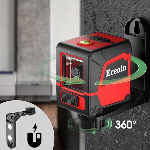 Laser Level Self-leveling Green Cross laser tool with vertical and horizontal lines,360 degree rotation self-leveling mode&IP54 waterproof for Picture Hanging Indoor & Outdoor in Saudi Arabia