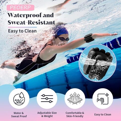 Ankle Weights for Women Men, Adjustable Wrist Weighted Bracelet for Home Gym Workout, Walking, Running, Travel, Pilate, Yoga, Exercise,Barre,Strength Training. Set of 2 (1Lb Each) in Saudi Arabia