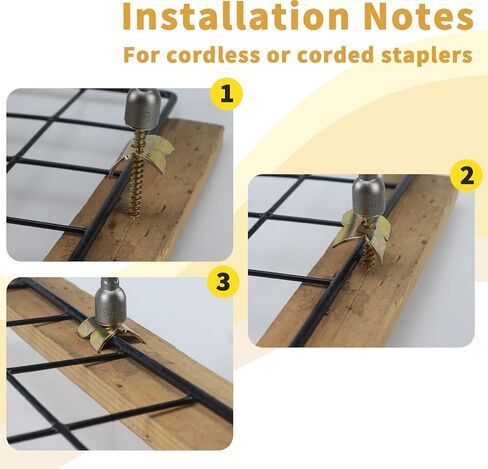 Fence Nails - Steel Wire Fencing Staple for Softwoods, Reuse Fence Staple Fasteners Nails with Wire Fixer, for Wire Mesh and Woven Fencing, Patent Pending in Saudi Arabia
