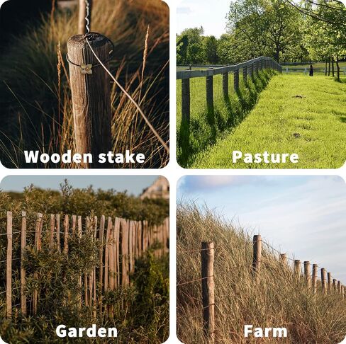 Fence Nails - Steel Wire Fencing Staple for Softwoods, Reuse Fence Staple Fasteners Nails with Wire Fixer, for Wire Mesh and Woven Fencing, Patent Pending in Saudi Arabia
