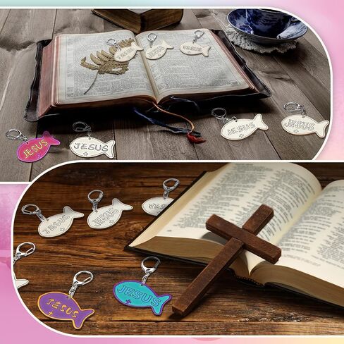 24 Pcs Religious Cross Keychain Crafts Color Your Own Wood Keychains DIY Christian Coloring Keychain Gifts Blank Unfinished Cross Keychains Kits for Religious Sunday School Classroom Activities in Kuwait