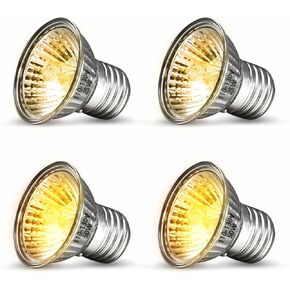 Reptile Heat Lamp, Turtle Lamp with 360°Rotatable Timing & Dimming Cycle Timer, 25W+50W UVA/UVB Reptile Light Bulbs for Reptile and Amphibian Tanks, Terrariums and Cages.(Black)