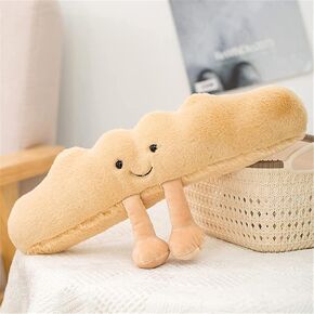 Croissant Plush Bread Pillow Toy, Food Plush Pillow Cute Plush Stuffed Animals Toy Funny Soft Food Plushies Toy for Gifts for Kids Birthday