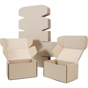 6x4x3 Box,Gift Box,Cardboard Box White Set of 25,Small Cardboard Box,Mailer Box for Packing,Mailing,Business