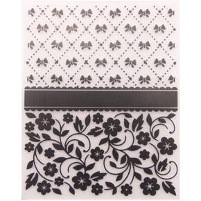 NZJ 3D Texured Star Flower Abstract Wall Brick Plastic Embossing Folders for Card Making Scrapbooking and Other Paper Crafts (3) in Kuwait