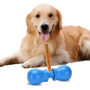 2024 Upgraded Bully Stick Holder for Dogs, Dog Treat Chew Holder, Fits All Dog Sizes，Security Hold Device, Large/Orange.