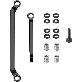 1 Set Aluminum RC Crawler Car Steering Rod Tie Links High-Tightening Linkage for 1/18 Redcat Ascent-18 Upgrades Parts RC Crawler Accessories (Red)