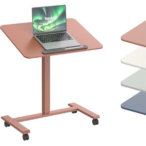 ANYDESK FOLD Mobile Sit Standing Desk, Portable with Lockable Wheels, Foldable Stand Desk, Rolling Computer Workstations, Used for Home, Couch Side Table, Bedside Table Used in Bed Room Kitchen