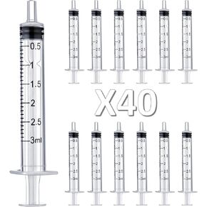 20PCS-10 ml Plastic Syringes, Individually Packge for Scientific Labs Experiment Refilling,Watering,Measuring,lip gloss injection