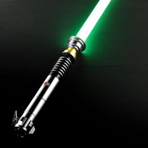 Lightsaber,Metal Dueling Light Saber,Smooth Gesture Swing,USB Rechargeable Lightsabers with 18 Set Sound Effects with 19 Colors Change,Light Saber Sword Toy（OBI-Wan）