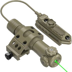Feyachi Red/Green/Blue Laser Sight Tactical Dot Laser for Rifle with 20mm Picatinny Mount and Pressure Switch Included