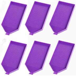 صواني الرسم الماسي ، صواني فرز الخرز البلاستيكية ، صواني فنية كبيرة للماس للطلاء الماسي 5D ، ملحقات الرسم الماسي مجموعات فن الماس للأطفال الرسم الماسي للبالغين والأطفال (12) in Kuwait