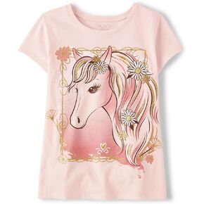 The Children's Place Girls Short Sleeve Graphic Tee