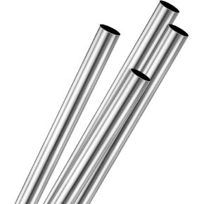 4-Pack 250mm 304 Stainless Steel Tube, 7mm OD 1mm Wall Thickness Seamless Stainless Steel Tubing for Construction/Machining/DIY Crafting, Metal Straight Pipe [7x0.04x10IN]