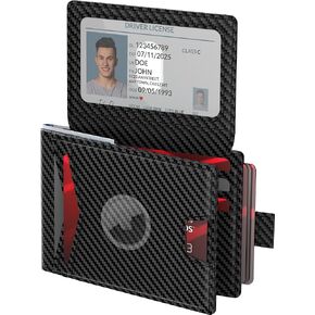 محفظة رجالية ثلاثية الطي من typecase لـ AirTag: محفظة حجب RFID بسيطة من الجلد المحبب لـ AirTag مع وضع التخفي - نحيفة، حامل بطاقات، محفظة ذات سعة كبيرة مع حامل AirTag in Kuwait