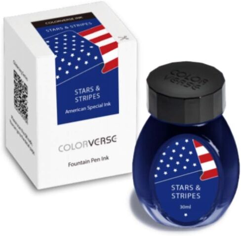 Colorverse Ink - (Limited US Exclusive) - Stars and Stripes (Glistening) 30ml Fountain Pen Ink in Kuwait