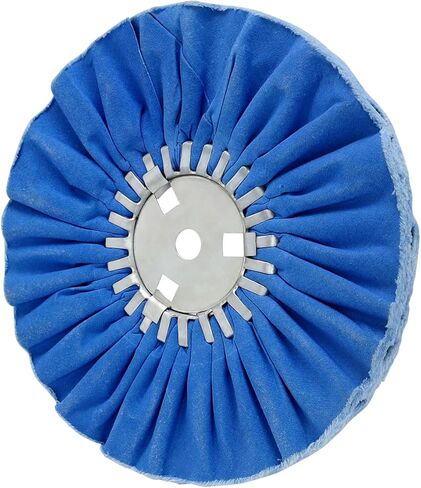 عجلة تلميع تلميع مجرى الهواء الأزرق مقاس 10 بوصات لطاحونة الزوايا مع فتحة أربور خشنة 5/8 بوصة 16plys-2PCS in Kuwait