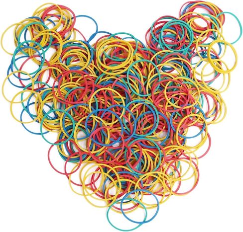 Rubber Bands, 600PCS Size16 Strong Durable Elastic Bands #16 Rubber Bands for Office Supplies Home School File Rubber Band(2-1/2" x 1/16") in Kuwait