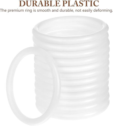 SUPVOX 12pcs Dreamcatcher Rings Plastic Macrame Hoops for DIY Craft, 10 Inch White Circles for Macrame and Dreamcatcher Projects in Kuwait