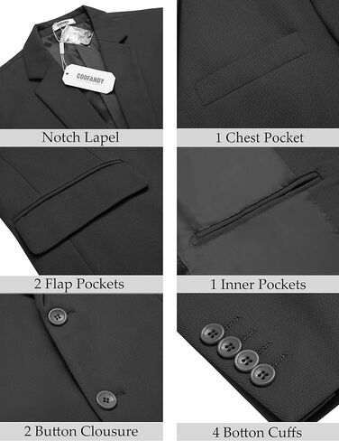 COOFANDY Men's Casual Blazer Slim Fit Lightweight Sport Coat Two Button Suit Jacket in Kuwait