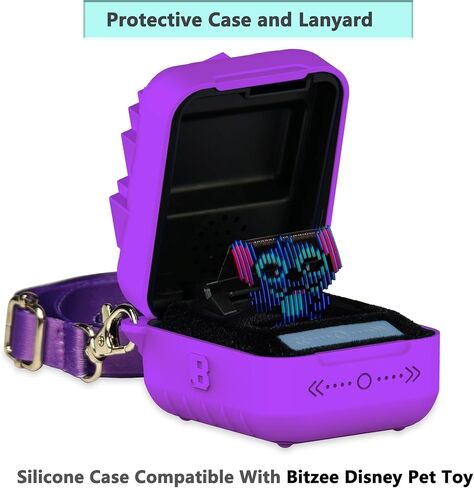 علبة سيليكون لـ Bitzee Disney Interactive Digital Pet ، غطاء واقي لـ Bitzee Disney Virtual Digital Pet (Blue) in Kuwait