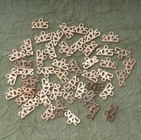 Ruwado 50 Pcs 2025 Year Jewelry Making Kits Metal Small Signet 1.4 x 0.9 cm Cute Kits for Bracelet Necklace Earring Keychain Crafting DIY Graduation Tassel Parties Decoration (Colorful) in Kuwait