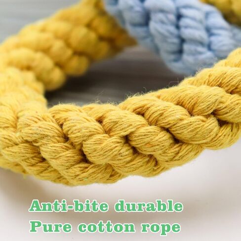 Sugar Glider Toys, Hanging Cotton Rope Ring Climbing Toy for Little Pet, Rat Toys, Sugar Glider Cage Accessories, Exercise Toys for Sugar Glider, Rat, Squirrel, Bird, Other Little Climber （Short） in Kuwait