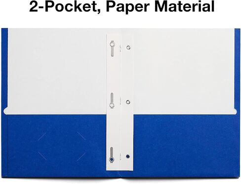 Staples مجلد الورق 2-POCKET السلس مع السحابات ، البحرية ، 25/صندوق (50780/27547-CC) in Kuwait