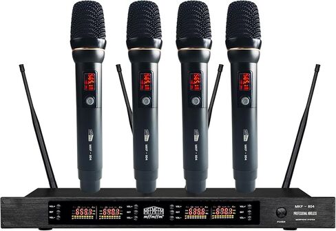 UHF Wireless Microphone System - Dual Handheld Dynamic Microfonos Inalambricos Professional for Home Karaoke, Meetings, Parties in Saudi Arabia